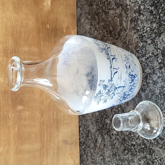 Vintage French Decanter Bottle with Stopper - Picture 6 of 14